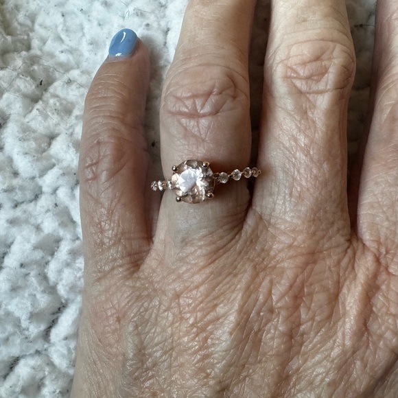 Peach  Morganite 10kt Ring - Picture 7 of 12